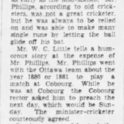 1933-08-05 Cricket -Rev makes sermon slip -Ottawa Citizen