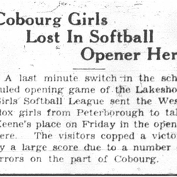 1937-06-03 Softball - Girls