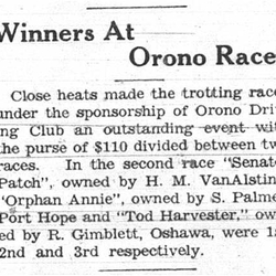 1937-09-30 Horse Racing -Trotters at Orno