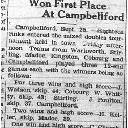 1937-09-30 Lawn Bowling -Campbellford