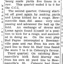 1937-10-07 School -CCI Rugby vs Bowmanville