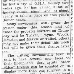 1937-12-30 Hockey - Juniors Opener