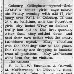 1938-01-13 School -CCI Girls Basketball