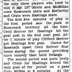 1938-01-27 Hockey -Intermediates-Roseneath vs Hastings