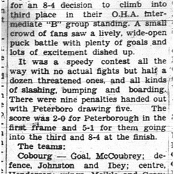 1938-02-03 Hockey -Intermediates vs Peterborough