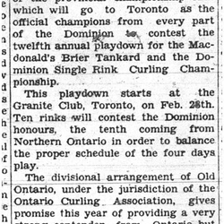 1938-02-10 Curling -Readying for Brier