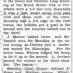 1938-02-24 Hockey -Bewdley vs Hiawatha