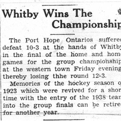 1938-03-03 Hockey -Whitby wins Championship vs PH