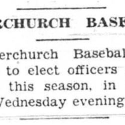 1938-04-28 Baseball -Interchurch League organizing