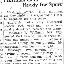 1938-04-28 Softball -Hastings organizing