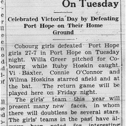 1938-05-26 Softball -Girls vs PH