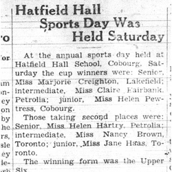 1938-06-02 School -Hadfield Hall Sports Day