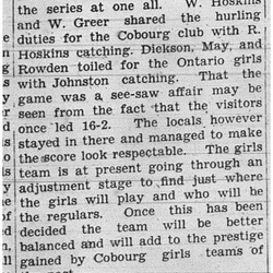 1938-06-02 Softball -Girls vs PH