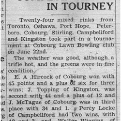 1938-06-30 Lawn Bowling -Mixed tournament