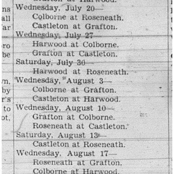 1938-07-07 Baseball -Northumberland County League