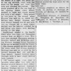 1938-07-14 Baseball -Intermediates vs Sunderland