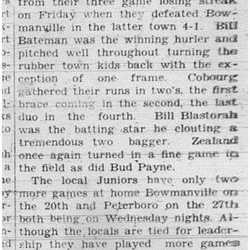 1938-07-14 Baseball -Juniors vs Bowmanville