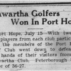 1938-07-21 Golf -PH vs Kawartha