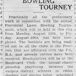 1938-07-28 Lawn Bowling -Provincial