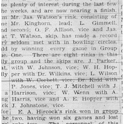 1938-07-28 Lawn Bowling -interclub results