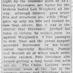 1938-08-04 Softball -Mens League Playoffs