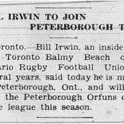 1938-09-08 Football -ORFU -Irwin joins Peterborough