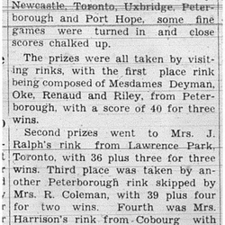 1938-09-08 Lawn Bowling -Oshawa tourney