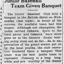 1938-09-29 Baseball -Juniors banquet