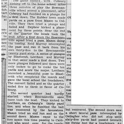 1938-10-20 School -CCI Football vs Bowmanville