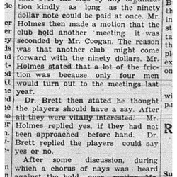 1938-11-10 Hockey -Juniors -Kinsmen Club takes over operations