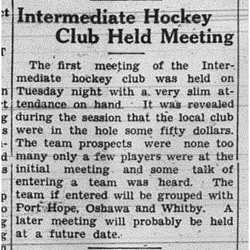 1938-12-08 Hockey -Intermediates organizing meeting