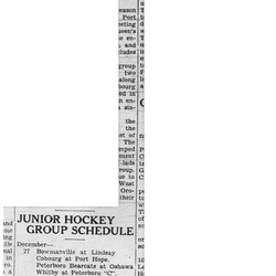 1938-12-08 Hockey -Juniors complete League Schedule