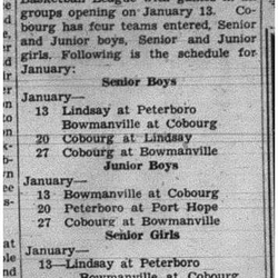 1938-12-29 School -CCI Basketball schedule