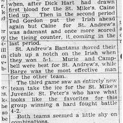 1939-01-12 Hockey -CCHL opening Games