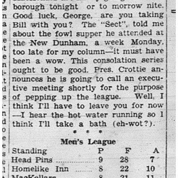 1939-01-26 Bowling -Notes