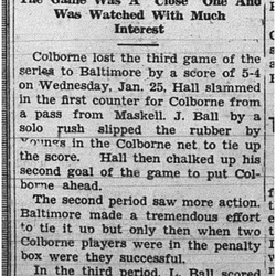 1939-02-02 Hockey -Colborne vs Baltimore