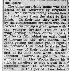 1939-02-23 Hockey -CCHL Games