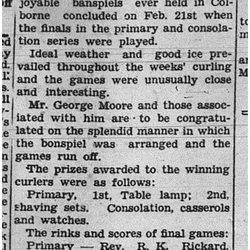 1939-03-02 Curling -Closing Bonspiel at Colborne