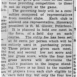 1939-05-25 Golf -Cobourg & PH in new Midland League