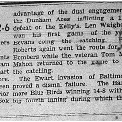 1939-05-25 Softball -Mens League Games