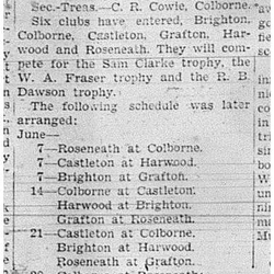 1939-06-01 Baseball -Northumberland East Schedule set