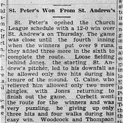 1939-06-08 Softball -Church League Game
