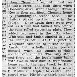 1939-06-15 Baseball -Cobourg vs TO Arlington Club Intermediates