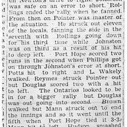 1939-06-22 Baseball -Cobourg Intermediates vs PH