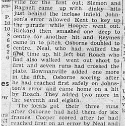 1939-06-29 Baseball -Cobourg Ponies vs Bowmanville