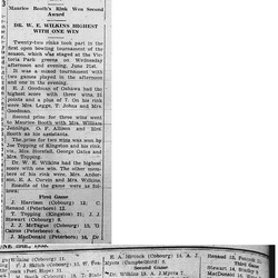 1939-06-29 Lawn Bowling -Cobourg Opening Tourney