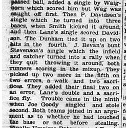 1939-07-06 Softball -Mens League Aces vs Sunocos