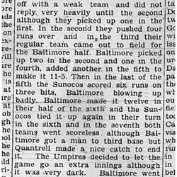 1939-07-27 Softball -Mens League Baltimore vs Sunoco