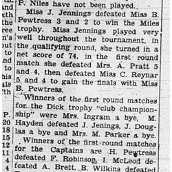 1939-08-17 Golf - Match Results