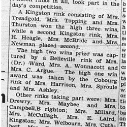 1939-08-31 Lawn Bowling -Ladies Trebles Tourney at Belleville